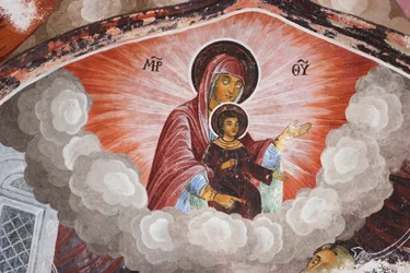 Paintings by Zahari Zograf on the Outer Walls of the Rila Monastery